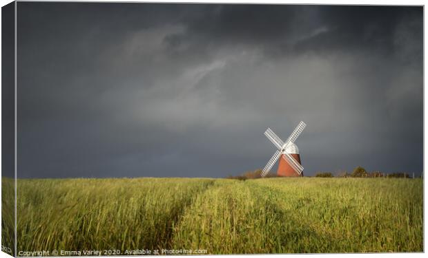 Halnaker windmill Canvas Print by Emma Varley