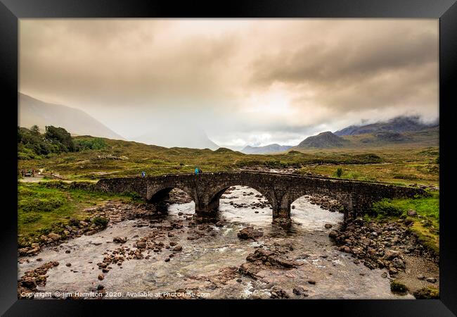 Sligachan bridge, Isle of Skye, Scotland Framed Print by jim Hamilton