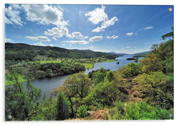Queen´s View over Loch Tummel, Pitlochry Acrylic by Arterra 