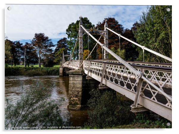 Victoria Bridge Hereford Acrylic by Adele Loney