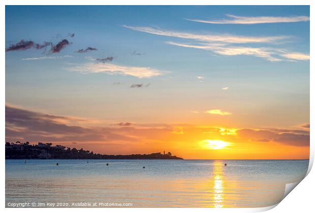 Sunrise at Puerto Pollensa Print by Jim Key