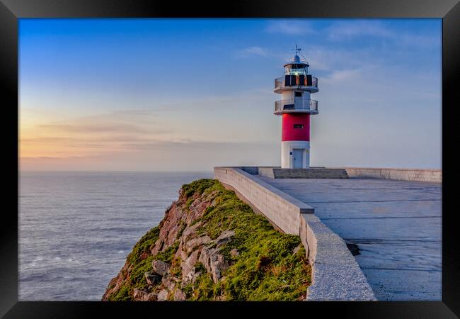 Cabo Ortegal lighthouse on the coast of Galicia Framed Print by DiFigiano Photography