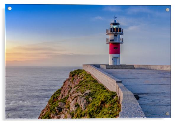 Cabo Ortegal lighthouse on the coast of Galicia Acrylic by DiFigiano Photography