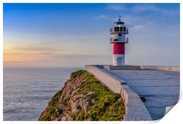 Cabo Ortegal lighthouse on the coast of Galicia Print by DiFigiano Photography