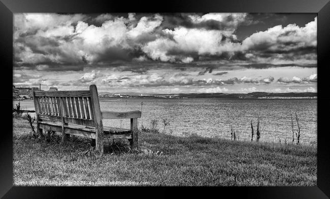 Stormy Day at Portobello Beach Framed Print by Adele Loney