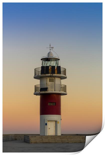 Sunrise at the Cabo Ortegal Lighthouse Print by DiFigiano Photography