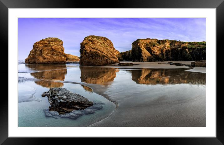 Playa de las Catedrales Framed Mounted Print by DiFigiano Photography