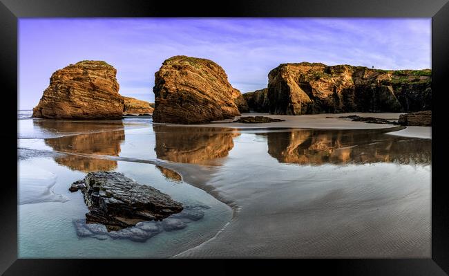 Playa de las Catedrales Framed Print by DiFigiano Photography
