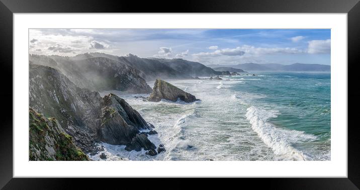 The Cliffs of Loiba Framed Mounted Print by DiFigiano Photography