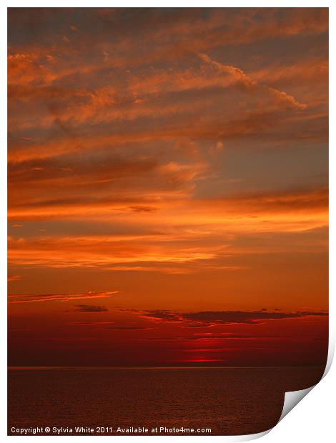 ‘Yet another Sunset’ Print by Sylvia White