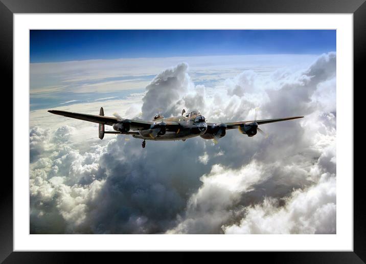 Lancaster Flying High Framed Mounted Print by David Stanforth