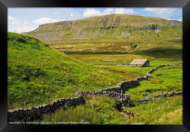 Pen-y-ghent, Yorkshire Dales Framed Print by Martyn Arnold