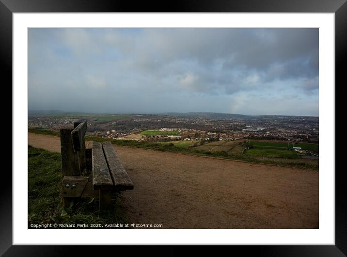 Looking over Huddersfield Framed Mounted Print by Richard Perks