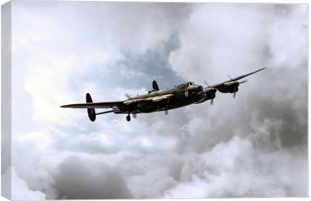 Avro Lancaster Bomber Canvas Print by J Biggadike