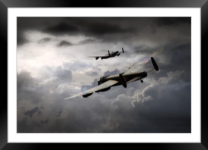 Lancaster Storm Framed Mounted Print by J Biggadike