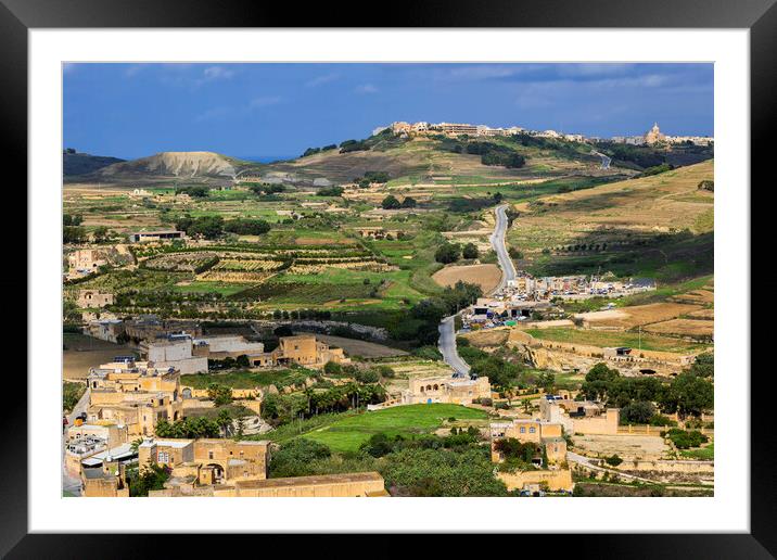 Gozo Island Landscape, Malta Framed Mounted Print by Artur Bogacki