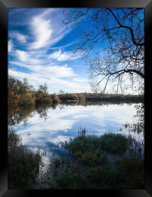 Blue Autumnal Skies Framed Print by Adam Payne