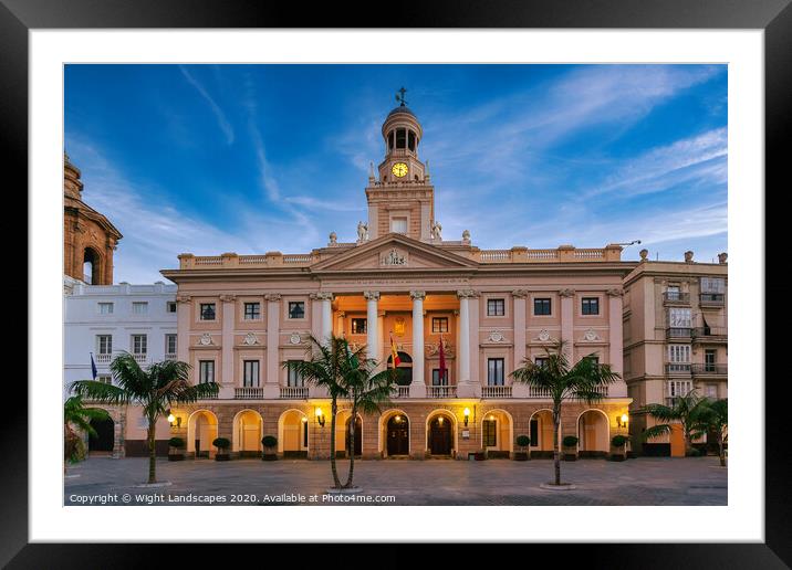 An Evening In Cadiz Framed Mounted Print by Wight Landscapes