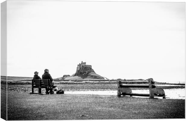 Holy Island Couple Canvas Print by Danilo Cattani