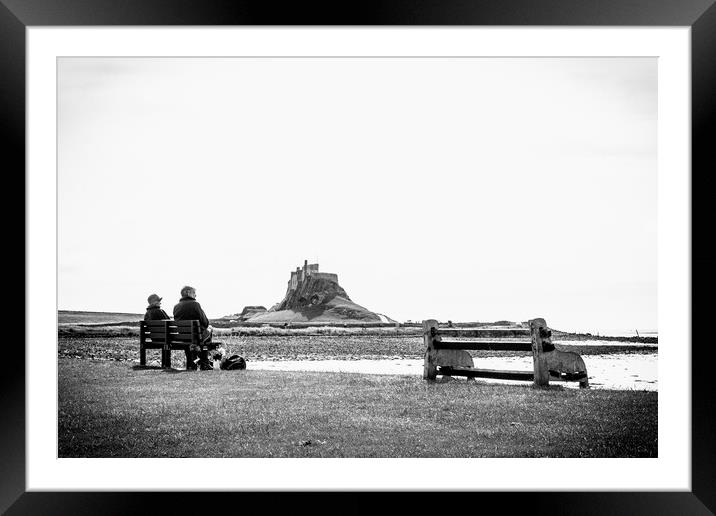 Holy Island Couple Framed Mounted Print by Danilo Cattani