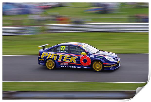 Touring Cars - Jordan 77 Print by mike radcliffe