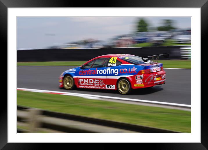 Touring Cars - Wood 43 Framed Mounted Print by mike radcliffe