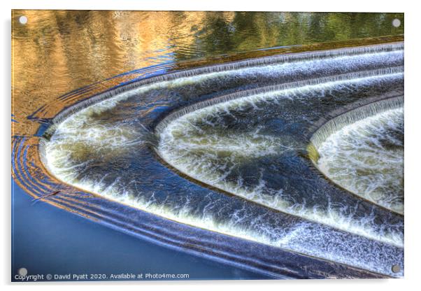 Pulteney Weir  Acrylic by David Pyatt