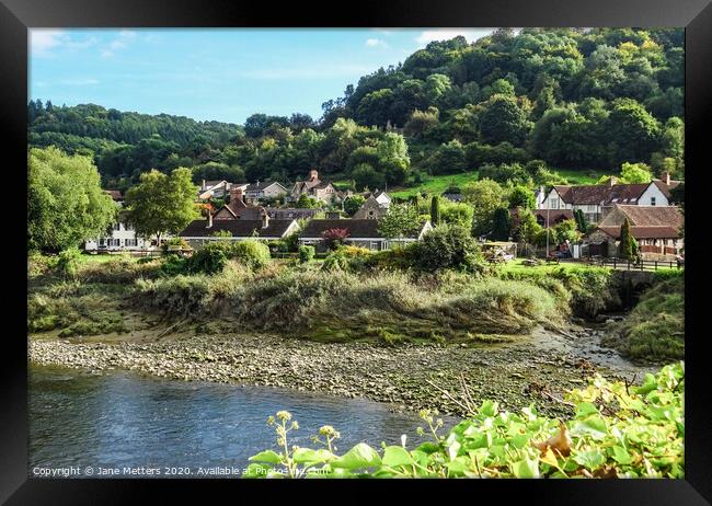 Tintern Village Framed Print by Jane Metters