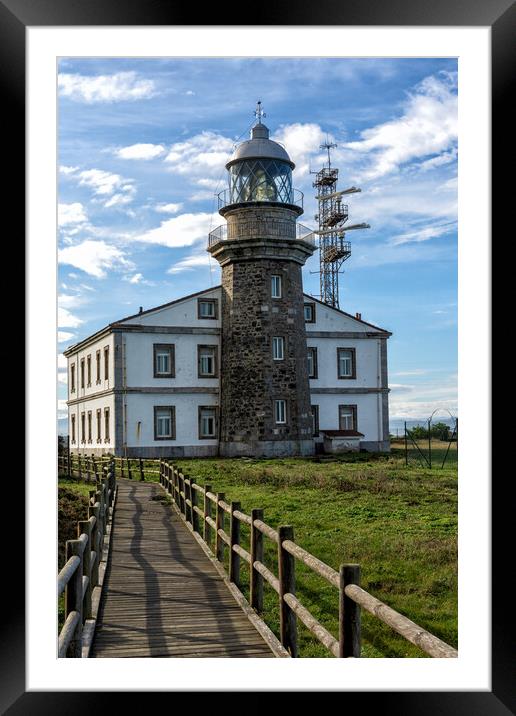 Cabo Penas Lighthouse Framed Mounted Print by DiFigiano Photography