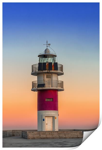 Faro de Cabo Ortegal Sunrise Print by DiFigiano Photography