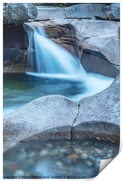 The Basin, Franconia Notch State Park; NH; Print by Martin Williams