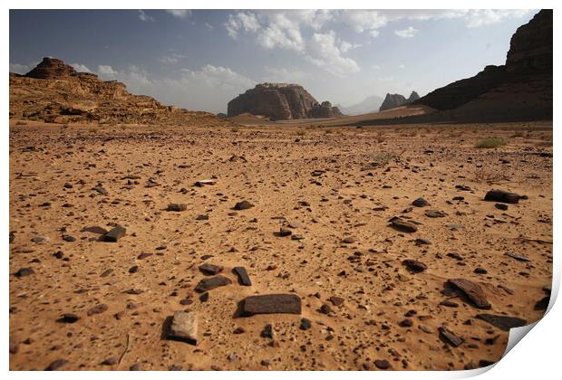 ASIA MIDDLE EAST JORDAN WADI RUM Print by urs flueeler