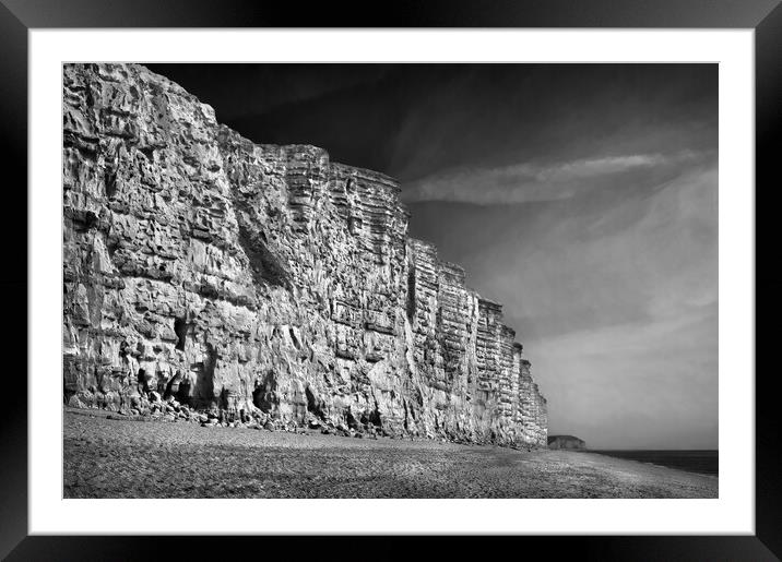 East Cliff,West Bay  Framed Mounted Print by Darren Galpin