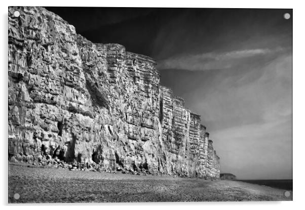 East Cliff,West Bay  Acrylic by Darren Galpin