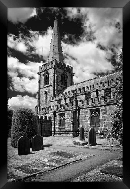 St Michael and All Angels Church, Hathersage Framed Print by Darren Galpin