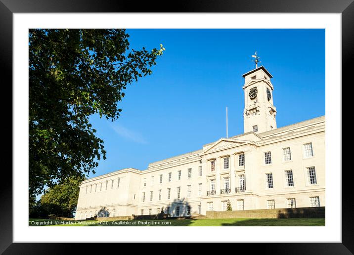Nottingham University Framed Mounted Print by Martyn Williams