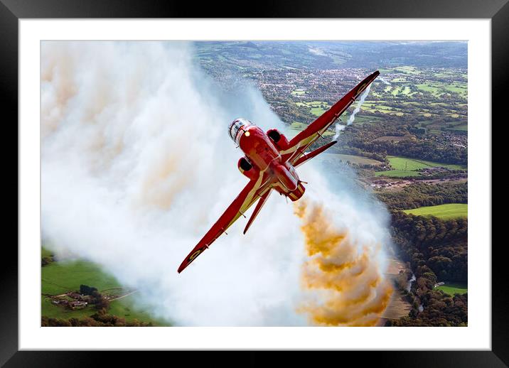 Red Arrow - Up in Smoke  Framed Mounted Print by David Stanforth
