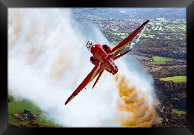 Red Arrow - Up in Smoke  Framed Print by David Stanforth