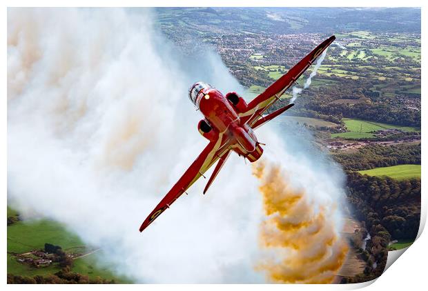 Red Arrow - Up in Smoke  Print by David Stanforth