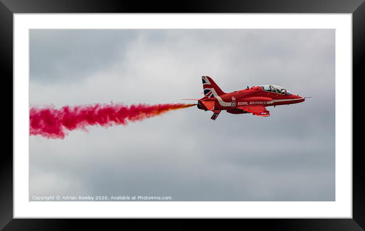 The Red Arrow Framed Mounted Print by Adrian Rowley