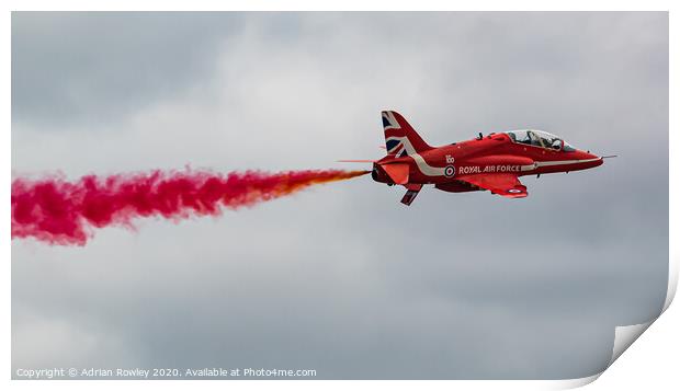 The Red Arrow Print by Adrian Rowley