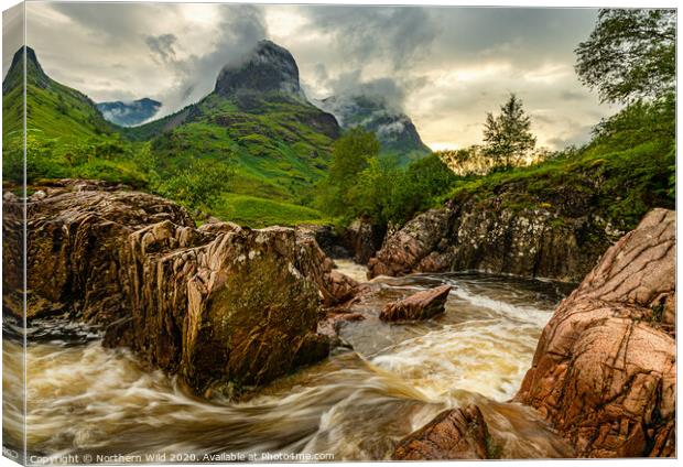 Three Sisters storm Canvas Print by Northern Wild