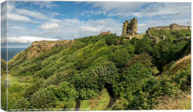 Scarborough Castle, North Yorkshire Canvas Print by Lisa Hands