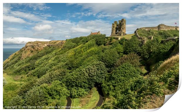 Scarborough Castle, North Yorkshire Print by Lisa Hands