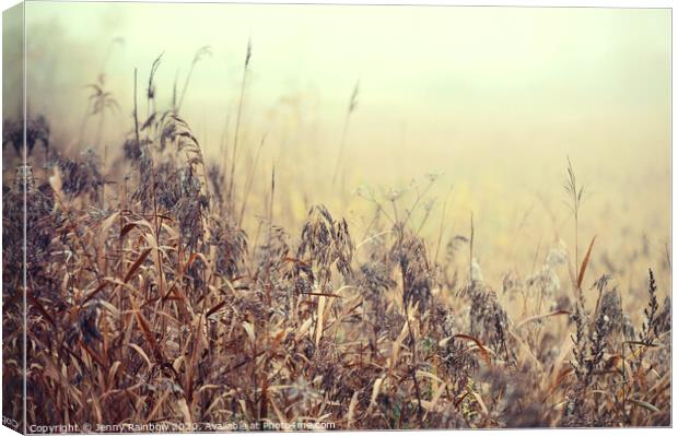 The Song of Autumnal Grass Canvas Print by Jenny Rainbow