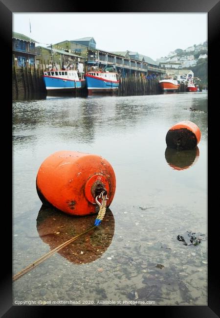 Buoys And Trawlers. Framed Print by Neil Mottershead