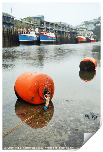 Buoys And Trawlers. Print by Neil Mottershead