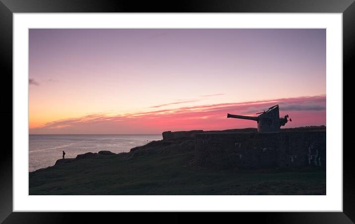 Trow Point Big Gun Sunrise Framed Mounted Print by Rob Cole