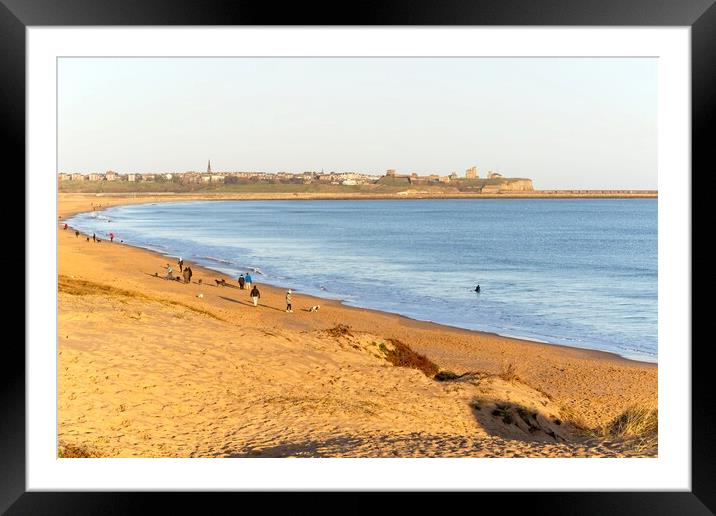 South Shields Beach Framed Mounted Print by Rob Cole
