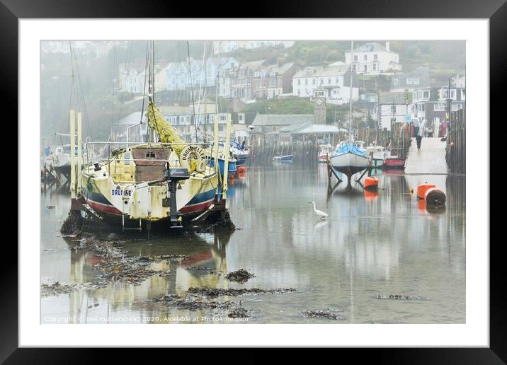 Misty Afternoon In Looe. Framed Mounted Print by Neil Mottershead